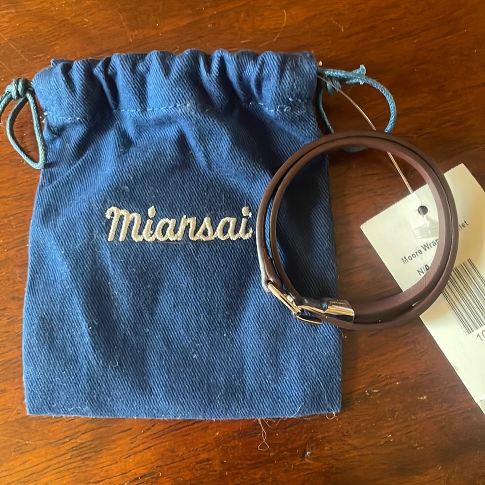 Miansai leather wrap bracelet